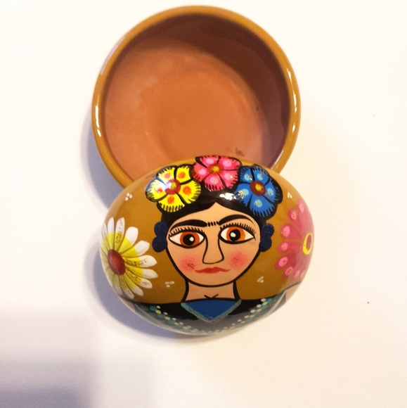 💙💚💛🧡💜Beautiful Handmade Frida Kahlo Jewelry box 💜🧡💛💚💙 - Picture 3 of 8